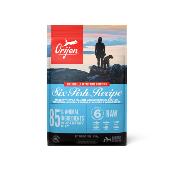 Orijen Grain Free Six Fish 13 lb Dog Food 