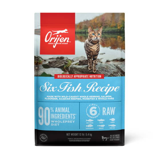 Orijen Grain Free Six Fish 12 lb Cat Food