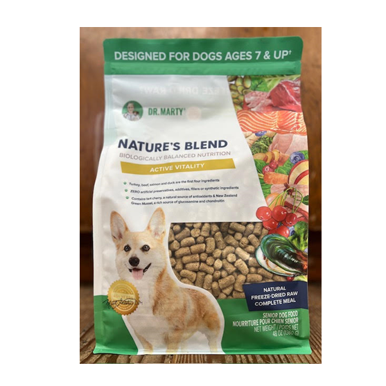 Dr. Marty Nature's Blend Active Vitality Senior 48 oz Dog Food 