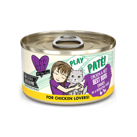 Weruva BFF Play Best Buds Chicken and Beef 2.8 oz Canned Cat Food