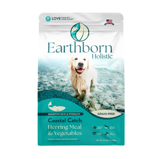 Earthborn Holistic Grain Free Coastal Catch 25 lb Dog Food