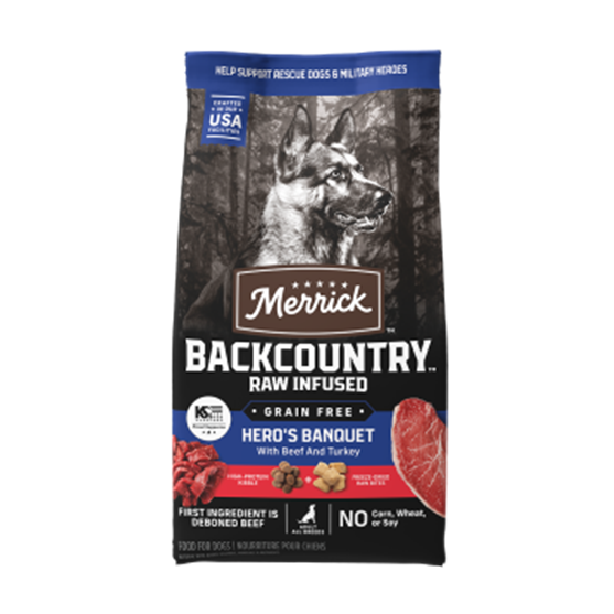 Merrick Backcountry Hero's Banquet 4 lb Dog Food