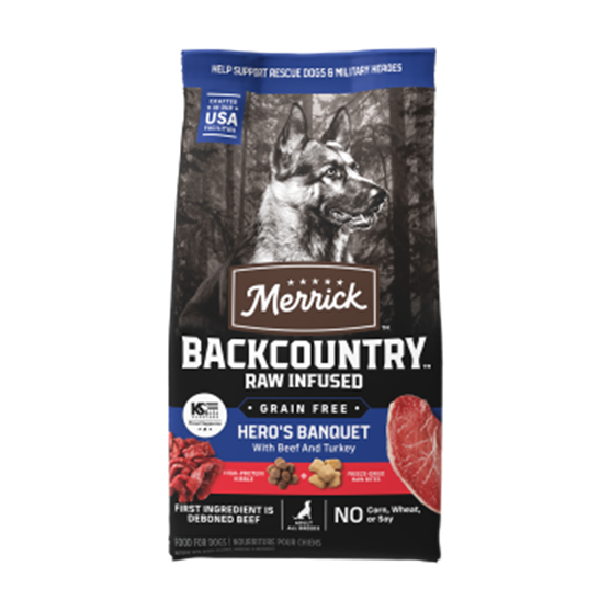 Merrick Backcountry Hero's Banquet 20 lb Dog Food