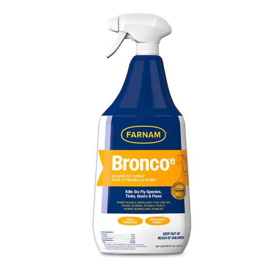 Farnam Bronco-E Fly Spray with Citron 32 oz