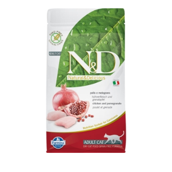 Farmina N&D Grain Free Chicken and Pomegranate Adult 3.3 lb Cat Food