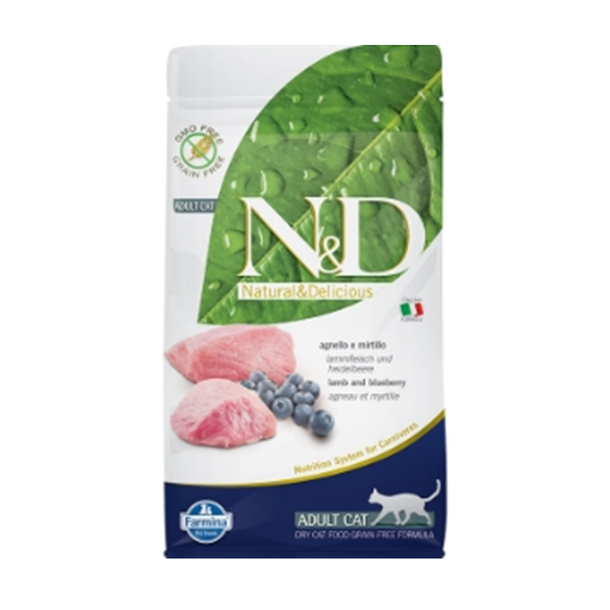 Farmina N&D Grain Free Lamb and Blueberry Adult 11 lb Cat Food