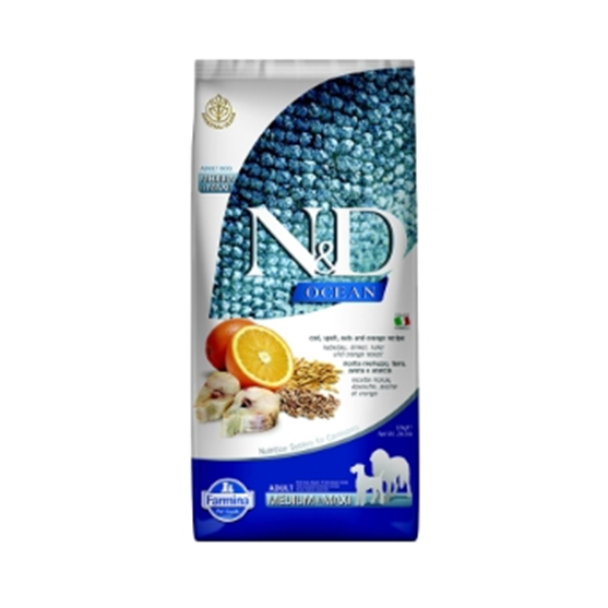 Farmina N&D Ancestral Grain Cod and Orange Medium & Max Adult 26.4 lb Dog Food 