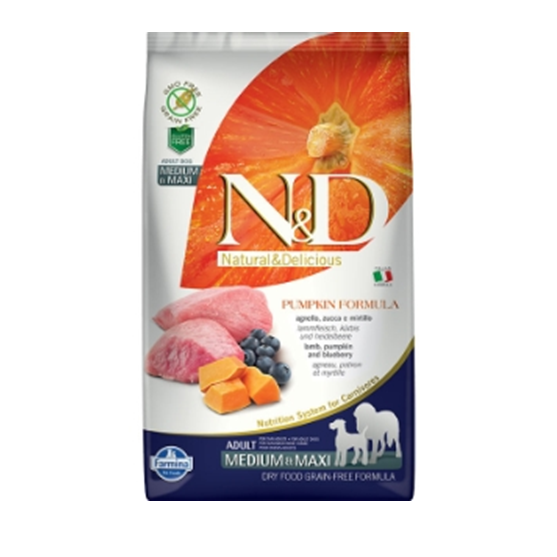 Farmina N&D Grain Free Lamb, Pumpkin, & Blueberry Medium & Maxi Adult 5.5 lb Dog Food