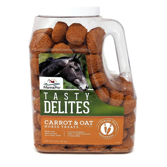 MannaPro Tasty Delites Carrot 3 lb Horse Treats