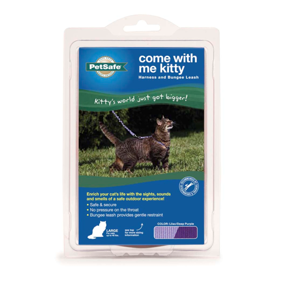 PetSafe Come With Me Kitty Harness and Bungee Leash Combo Large Lilac/Purple