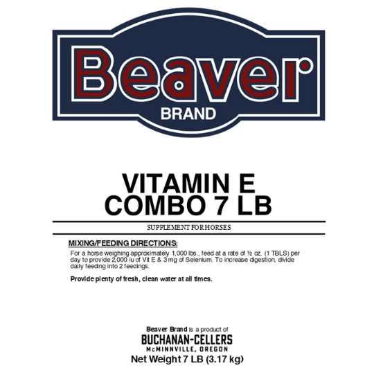 Beaver Brand Vitamin E Combo, Supplement for Horses 7 lb