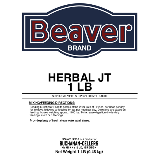 Beaver Brand Herbal Joint (JT), Joint Supplement for Horses 1 lb