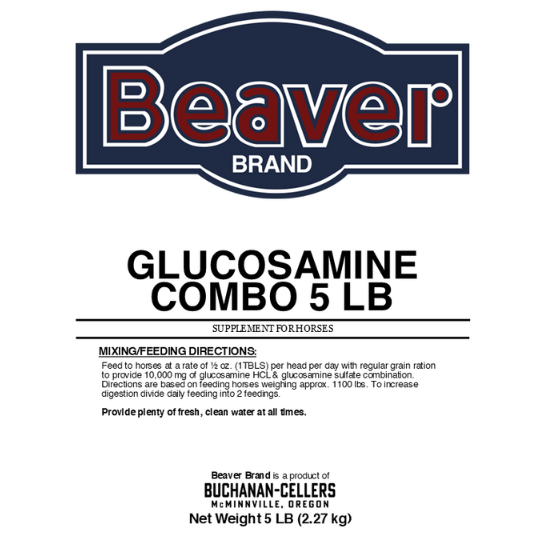 Beaver Brand Glucosamine Combo, Supplement for Horses 5 lb