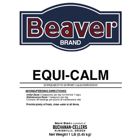 Beaver Brand Equi-Calm, Calming Supplement for Horses 1 lb