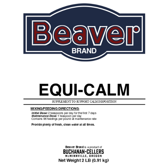 Beaver Brand Equi-Calm, Calming Supplement for Horses 2 lb