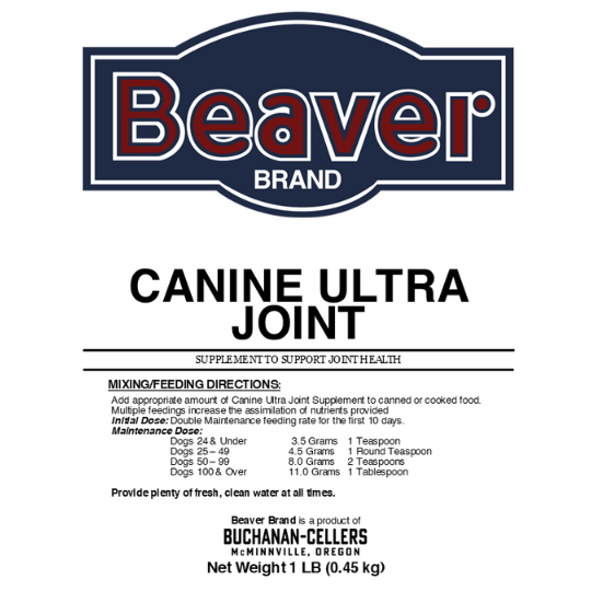 Beaver Brand Canine Ultra Joint, Joint Supplement for Dogs 1 lb