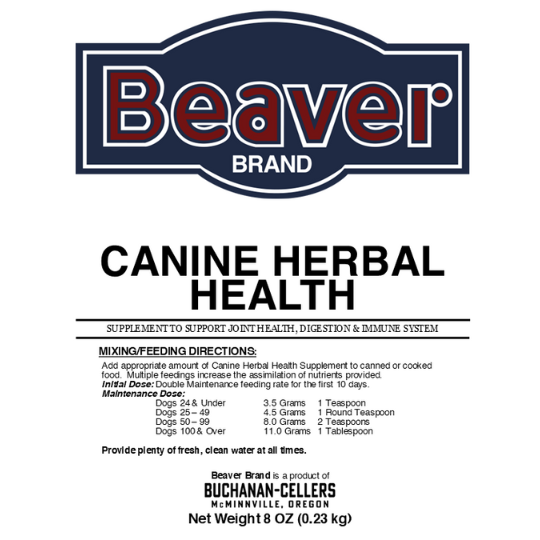 Beaver Brand Canine Herbal Health, Complete Supplement for Dogs 8 oz