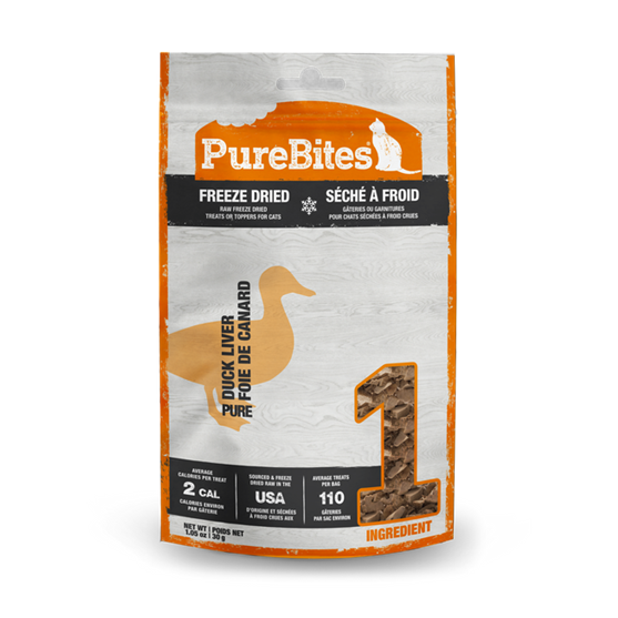 PureBites Freeze Dried Duck Liver Cat Treats 1.05 oz