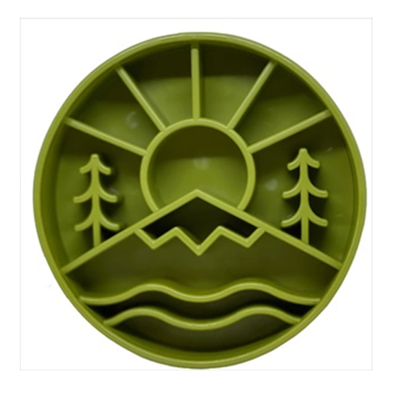 SodaPup eBowl Great Outdoors Green Slow Feeder Dog Bowl