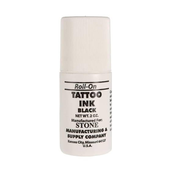 Stone Tattoo Ink Roll On Black 2 oz