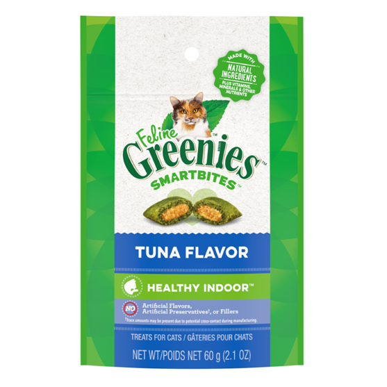 Greenies Feline SmartBites Healthy Indoor Tuna Cat Treats 2.1 oz