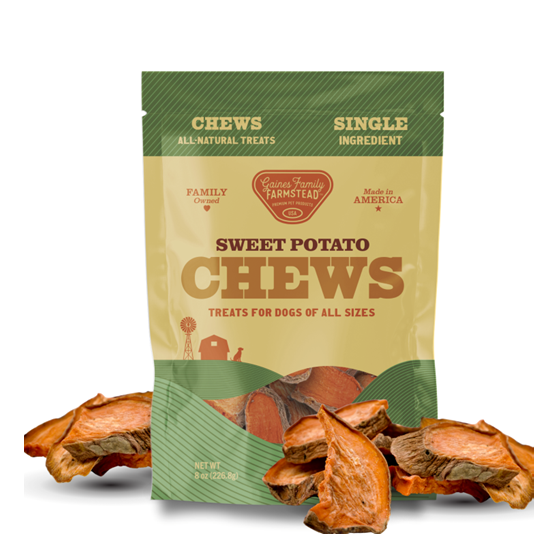 Gaines Family Farmstead Sweet Potato Chews Dog Treats 8 oz
