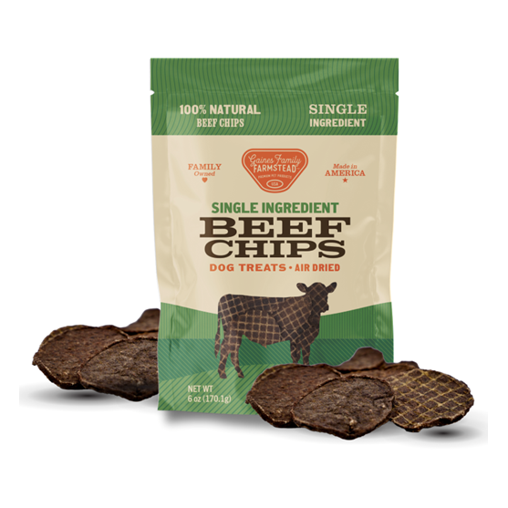 Gaines Family Farmstead Beef Chips Dog Treats 6 oz