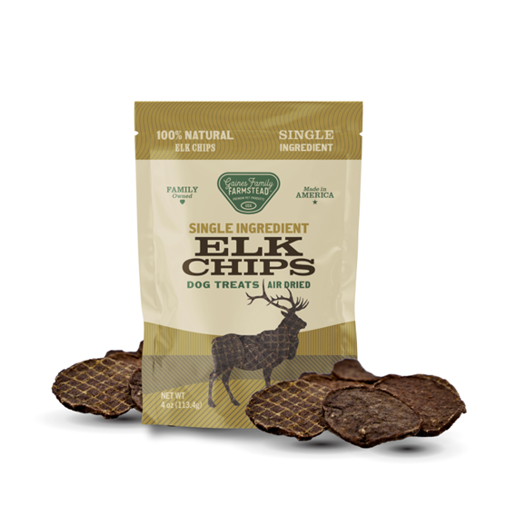 Gaines Family Farmstead Elk Chips Dog Treats 4.5 oz