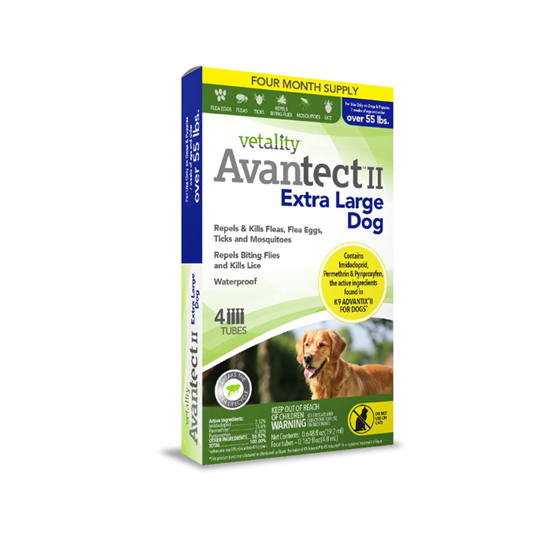 Vetality Avantect II Flea and Tick for Dogs over 55 lb