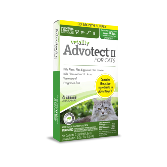 Vetality Advotect II Flea Treatment for Cats over 9 lb