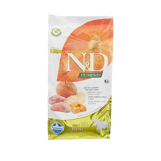 Farmina N&D Grain Free Boar, Apple and Pumpkin Adult Mini Dog Food 15.4 lb