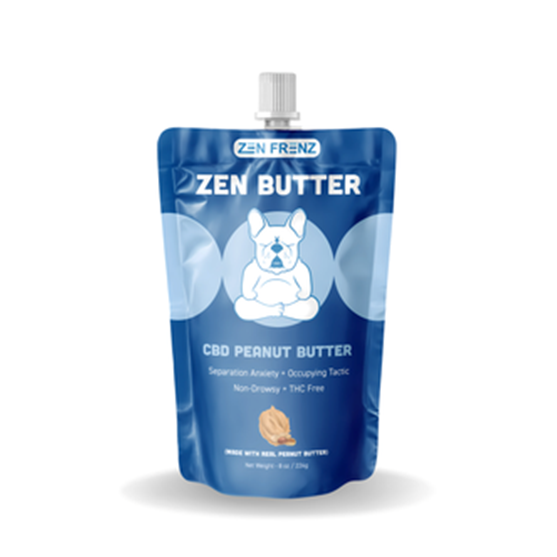 Zen Frenz CBD Peanut Butter Dog Treat Pouch 8 oz