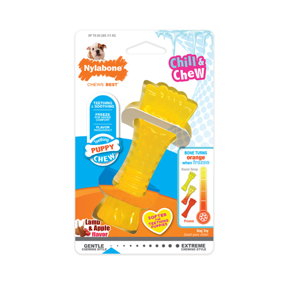 Nylabone Puppy Chew Freezer Bone Lamb and Apple Small Dog Chew