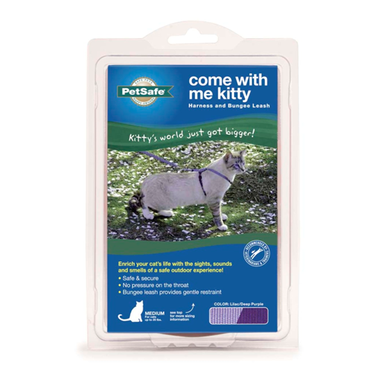 PetSafe Come with Me Kitty Harness and Bungee Leash Combo Medium Purple