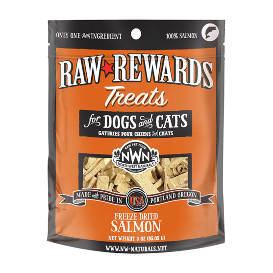 NW Naturals Freeze Dried Salmon Dog and Cat Treats 2.5 oz