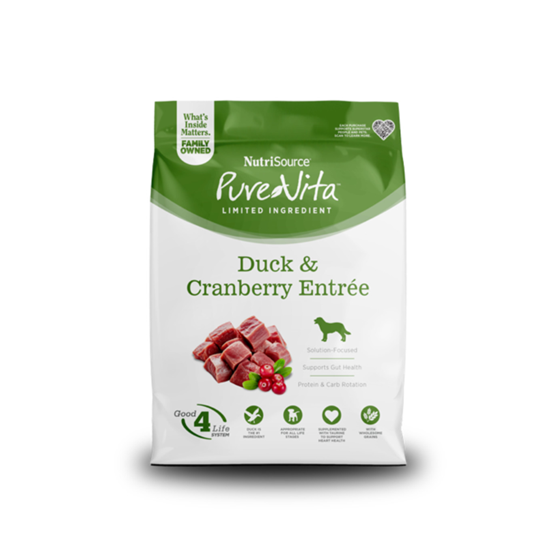 PureVita Limited Ingredient Duck and Cranberry Dog Food 25 lb