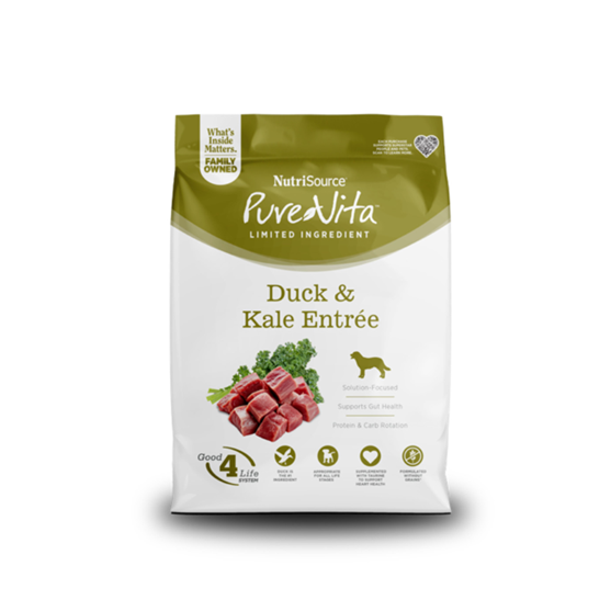 PureVita Limited Ingredient Duck and Kale Dog Food 25 lb