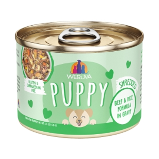 Weruva Beef and Rice Puppy Canned Dog Food 6 oz 