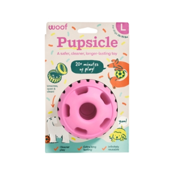 Woof Pupsicle Birthday Pink Large Dog