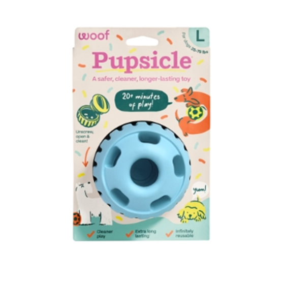 Woof Pupsicle Birthday Blue Large Dog Toy