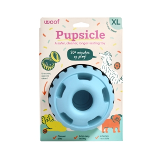 Woof Pupsicle Birthday Blue Extra Large Dog Toy