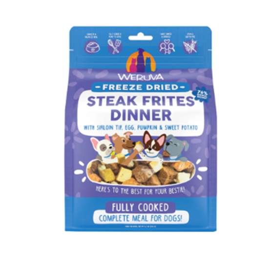 Weruva Freeze Dried Steak Frites Dinner Dog Food 5.5 oz