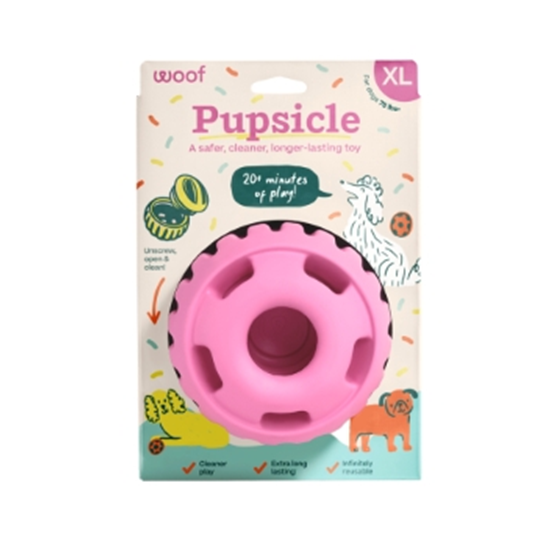 Woof Pupsicle Birthday Pink Extra Large Dog Toy