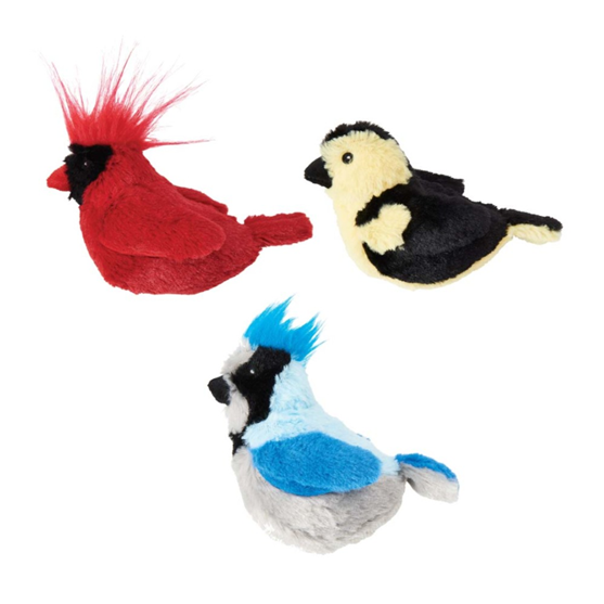 Spot Songbird Cat Toy with Catnip Assorted