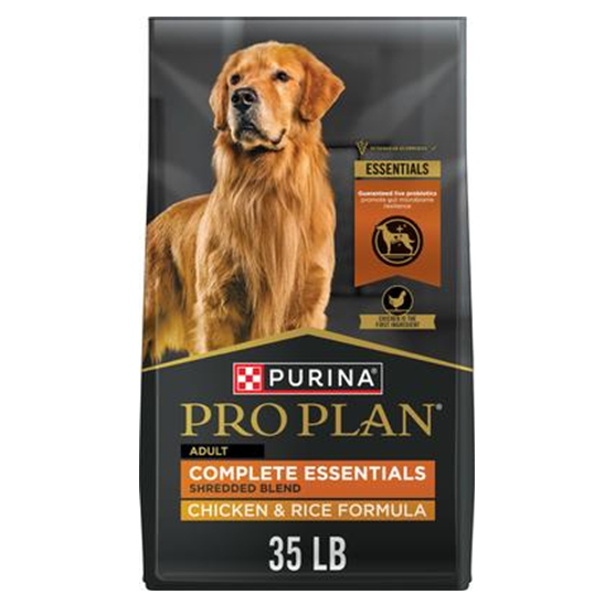 Pro Plan Shredded Blend Chicken and Rice Adult Dog Food 35 lb