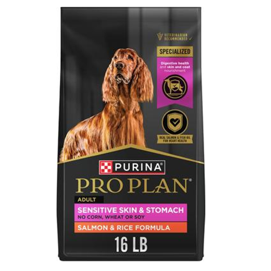 Pro Plan Sensitive Skin and Stomach Salmon and Rice Adult Dog Food 16 lb