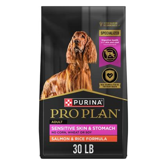Pro Plan Sensitive Skin and Stomach Salmon and Rice Adult Dog Food 30 lb