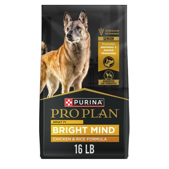 Pro Pan Bright Mind 7+ Chicken and Rice Senior Dog Food 16 lb