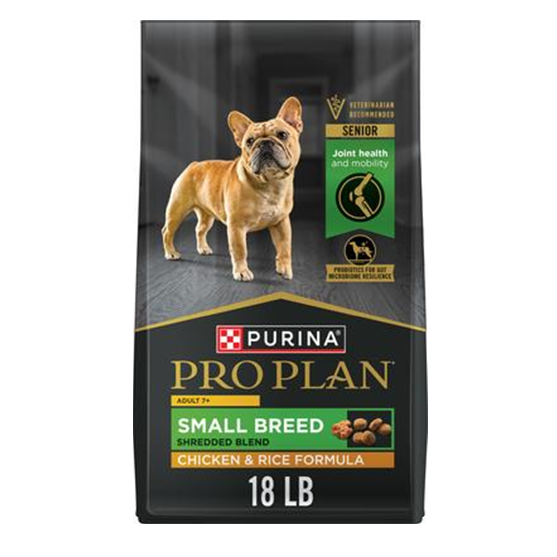 Pro Plan Shredded Blend Chicken and Rice Small Breed Adult Dog 18 lb