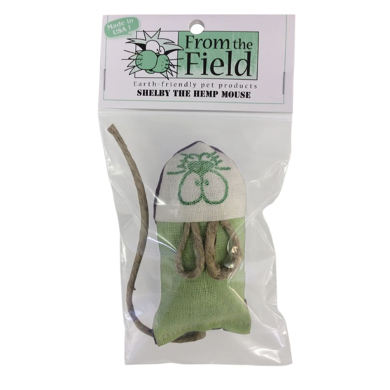 From the Field Shelby the Hemp Mouse Cat Toy Assorted Colors